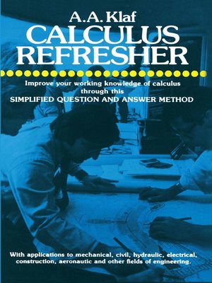 cover image of Calculus Refresher